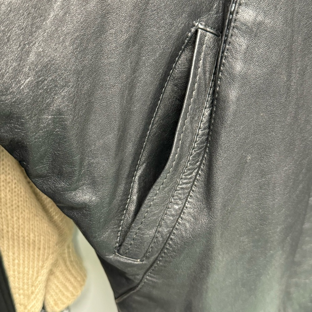 LYZANT Black Leather‎ jacket L - Picture 14 of 14